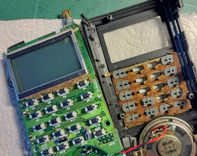 Tastaturfeld zerlegt