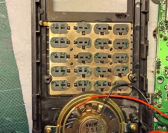 Tastaturfeld gereinigt