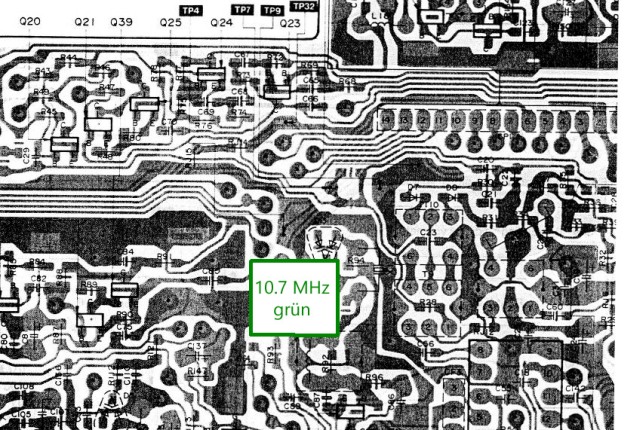 Layoutplan mit Spulenfilter